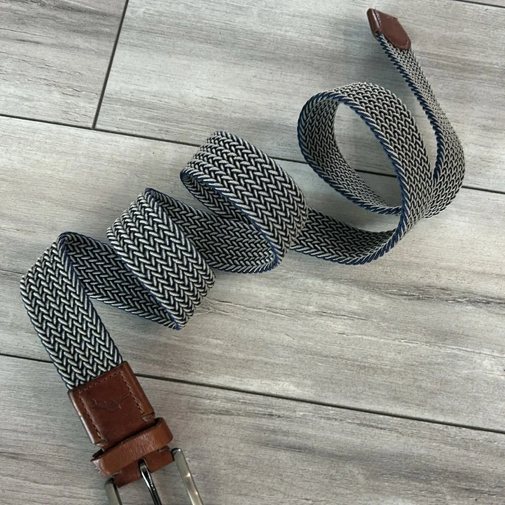 Tommy Bahama men's large XL woven leather belt